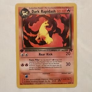 1st Edition Pokemon Dark Rapidash 44/82 Team Rocket Regular Mint Near Mint